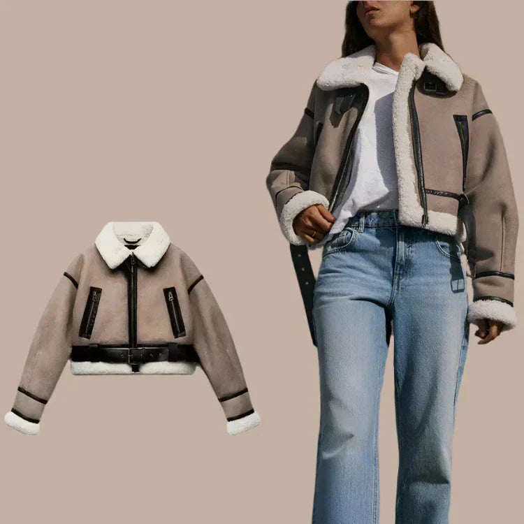 MP | Veste en cuir polyvalente kaki