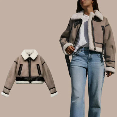 MP | Veste en cuir polyvalente kaki