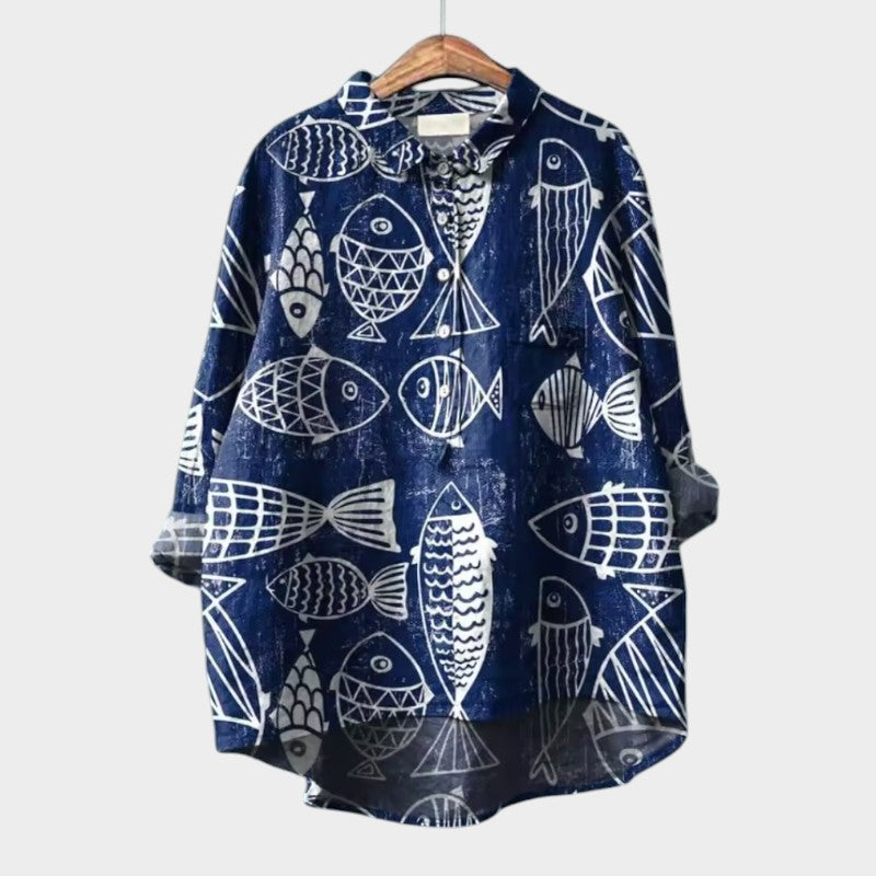 LUCIANA | Blouse Oversize avec Chats Stylisés et Confort Unique pour Chaque Jour