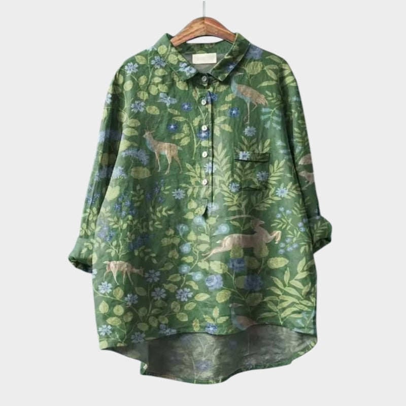 LUCIANA | Blouse Oversize avec Chats Stylisés et Confort Unique pour Chaque Jour