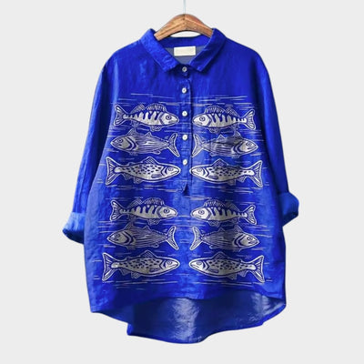 LUCIANA | Blouse Oversize avec Chats Stylisés et Confort Unique pour Chaque Jour