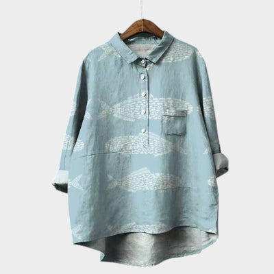 VIOLETTA | Blouse Florale Oversize avec Confort Absolu pour les Journées ensoleillées
