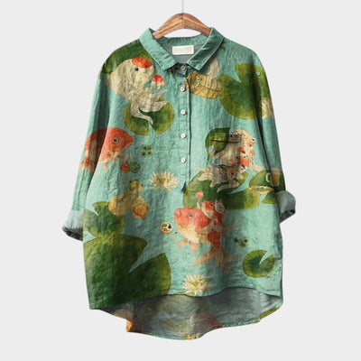 VIOLETTA | Blouse Florale Oversize avec Confort Absolu pour les Journées ensoleillées