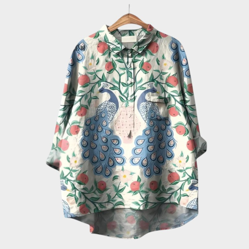 VIOLETTA | Blouse Florale Oversize avec Confort Absolu pour les Journées ensoleillées