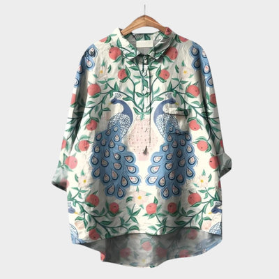 VIOLETTA | Blouse Florale Oversize avec Confort Absolu pour les Journées ensoleillées