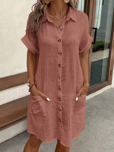 DUNYA - ROBE POLO CEINTURÉE