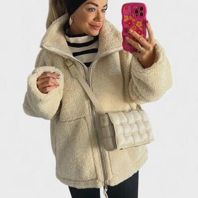 Kaja - Manteau en peluche doux