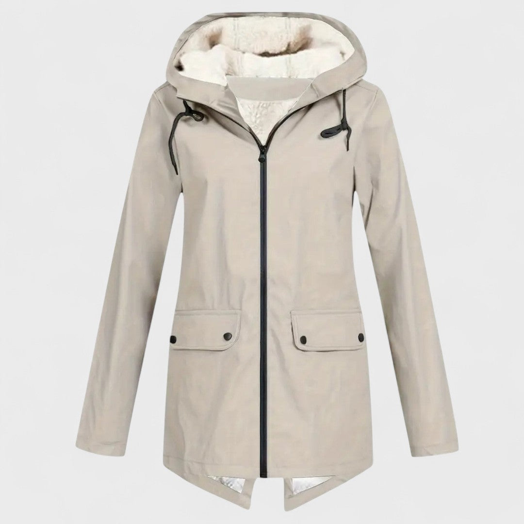 Astrid - Parka imperméable doublé en polaire