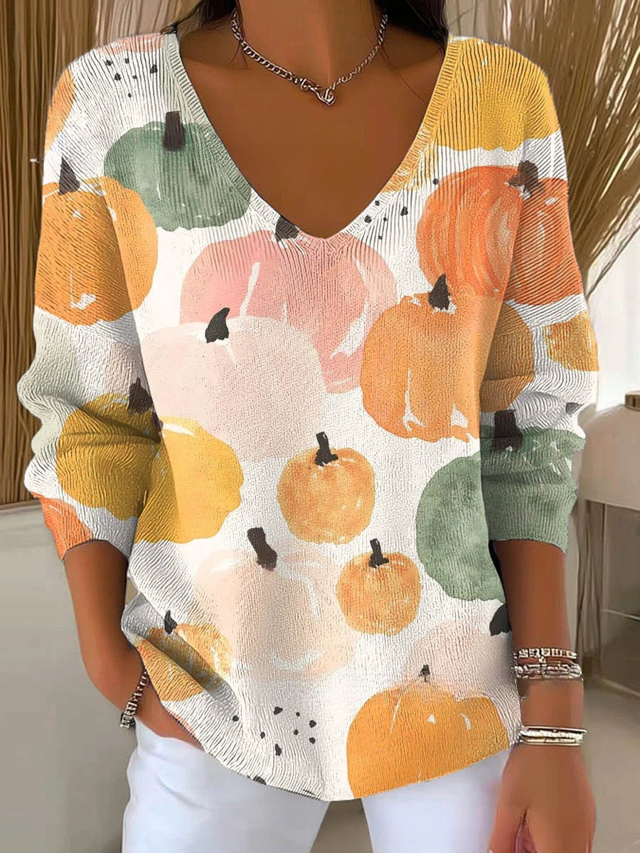 MP – Pull en tricot avec décolleté en V