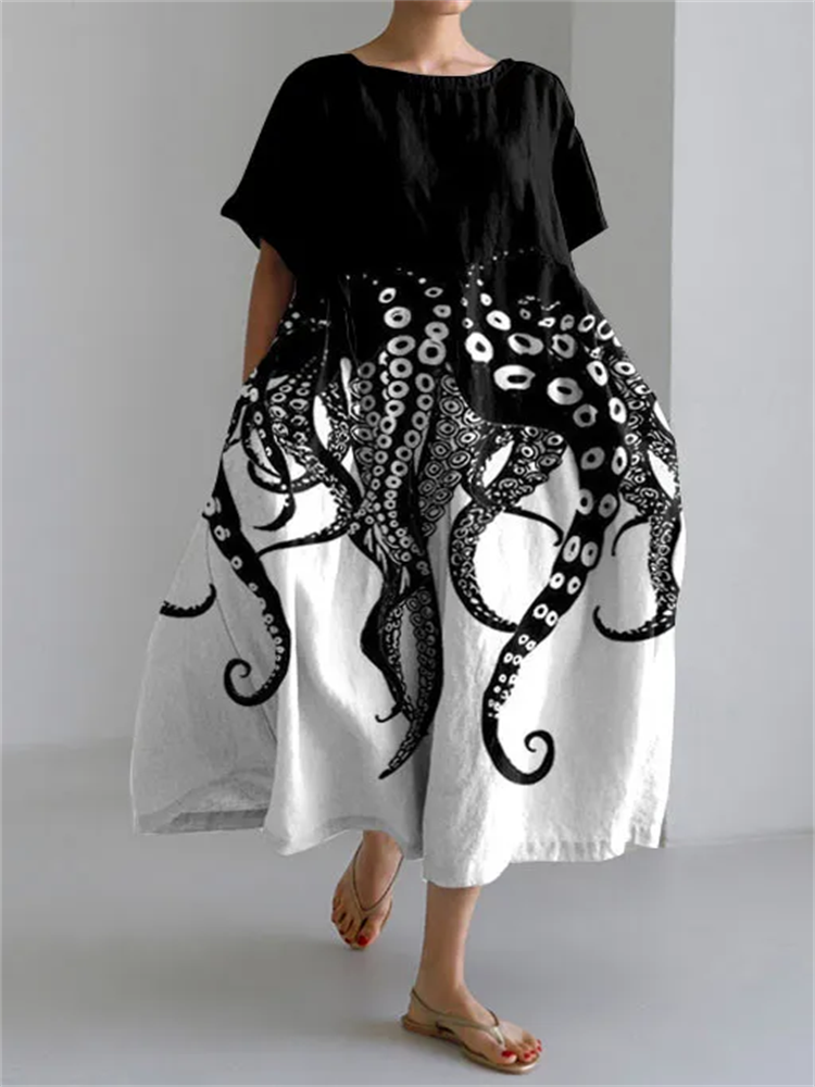 MP™ RAFFAELLA | Robe Artistique d'Été avec Liberté de Mouvement et Style Unique pour Jours Informels