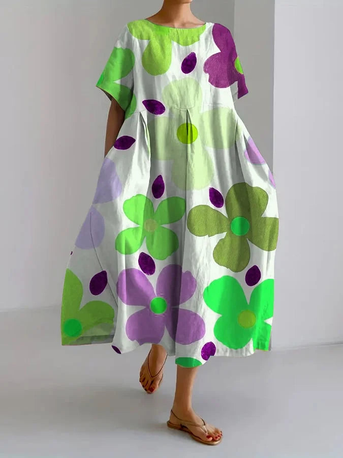 MP™ VALENTINA | Robe Fleurie d'Été avec Coupe Flatteuse et Liberté de Mouvement