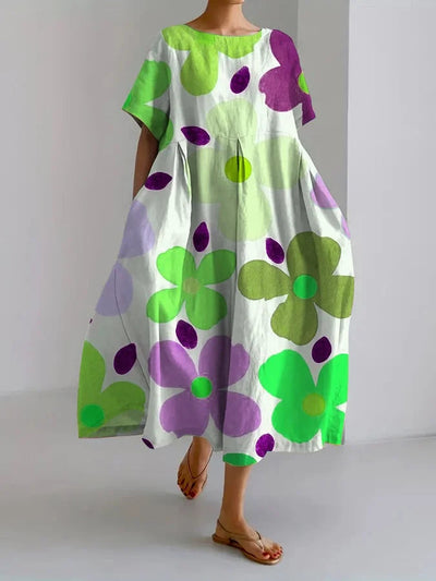 MP™ VALENTINA | Robe Fleurie d'Été avec Coupe Flatteuse et Liberté de Mouvement