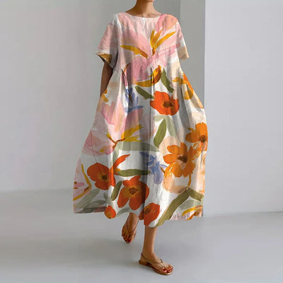 MP™ VALENTINA | Robe Fleurie d'Été avec Coupe Flatteuse et Liberté de Mouvement.