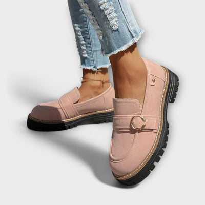 Lora – Mocassins Décontractés à Bout Ronde