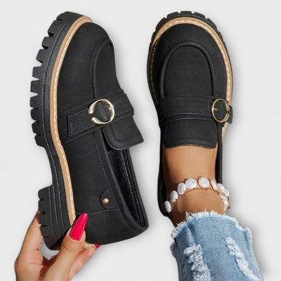 Lora – Mocassins Décontractés à Bout Ronde