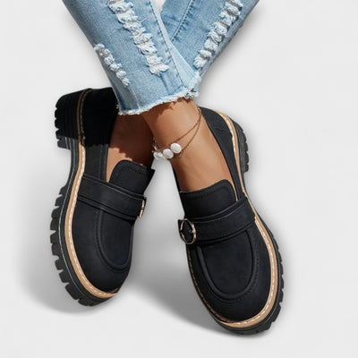 Lora – Mocassins Décontractés à Bout Ronde