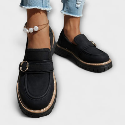 Lora – Mocassins Décontractés à Bout Ronde