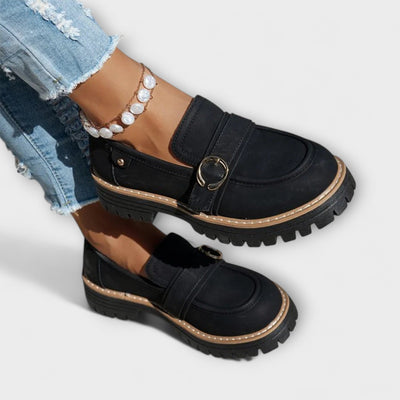 Lora – Mocassins Décontractés à Bout Ronde