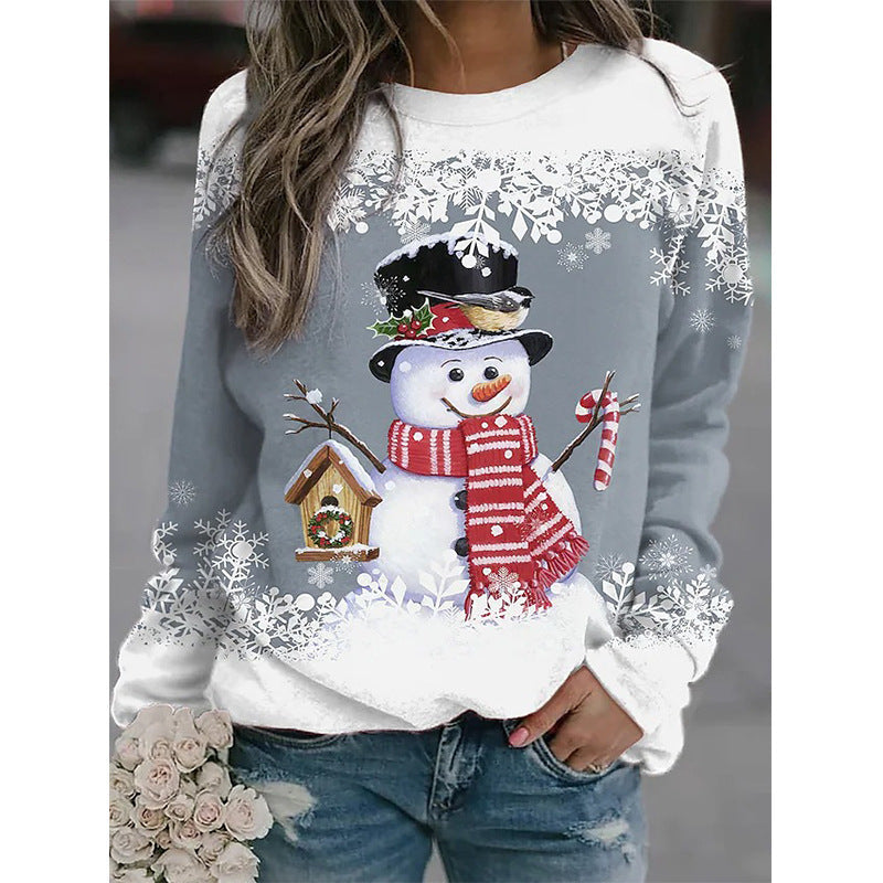 SnowyGlow™ - Pull d'Hiver Chaleureux avec Design de Bonhomme de Neige