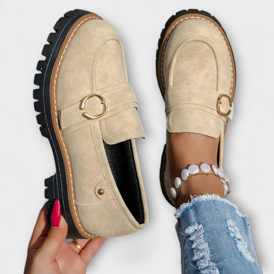 Lora – Mocassins Décontractés à Bout Ronde