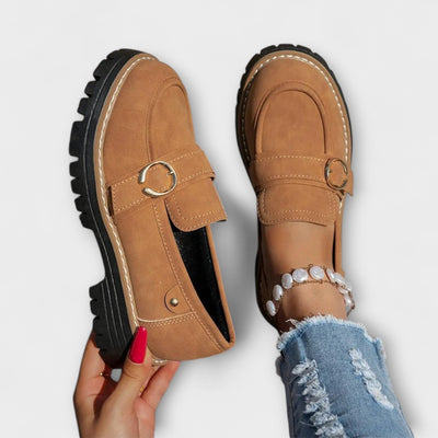 Lora – Mocassins Décontractés à Bout Ronde