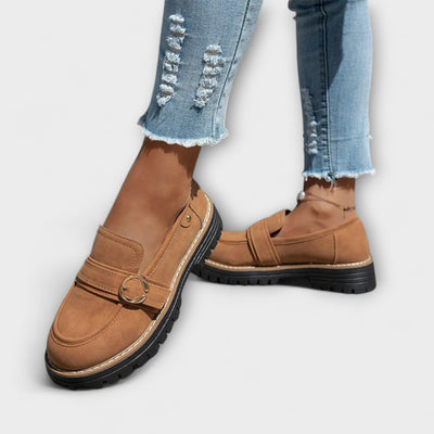 Lora – Mocassins Décontractés à Bout Ronde