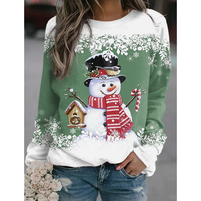 SnowyGlow™ - Pull d'Hiver Chaleureux avec Design de Bonhomme de Neige