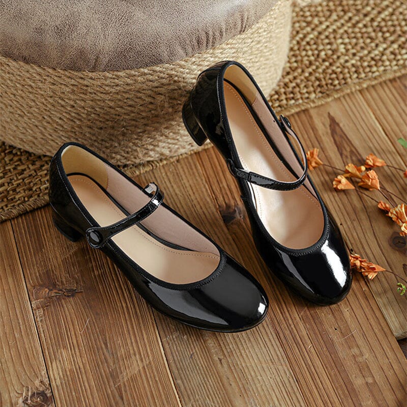 Mary Jane en cuir