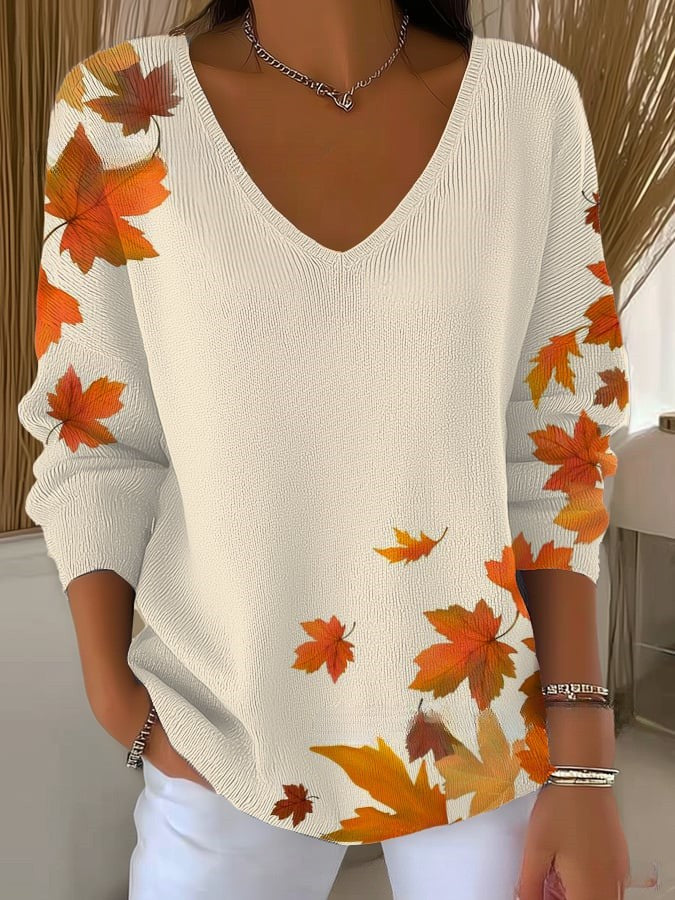 MP  – Pull avec décolleté en V