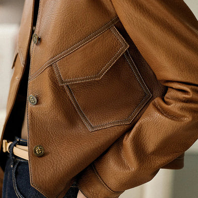 MP | Veste en cuir pour le printemps