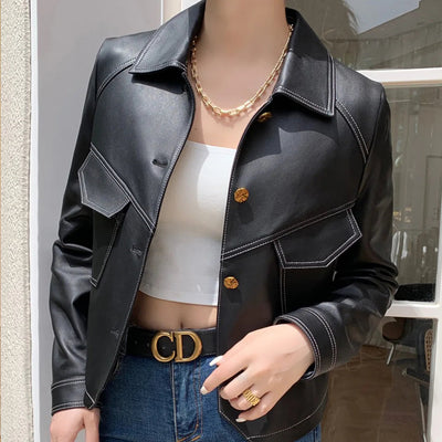 MP | Veste en cuir pour le printemps