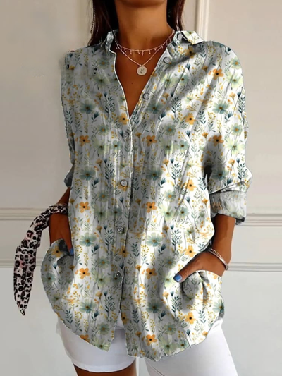 Cardigan à imprimé floral magnifique avec boutons