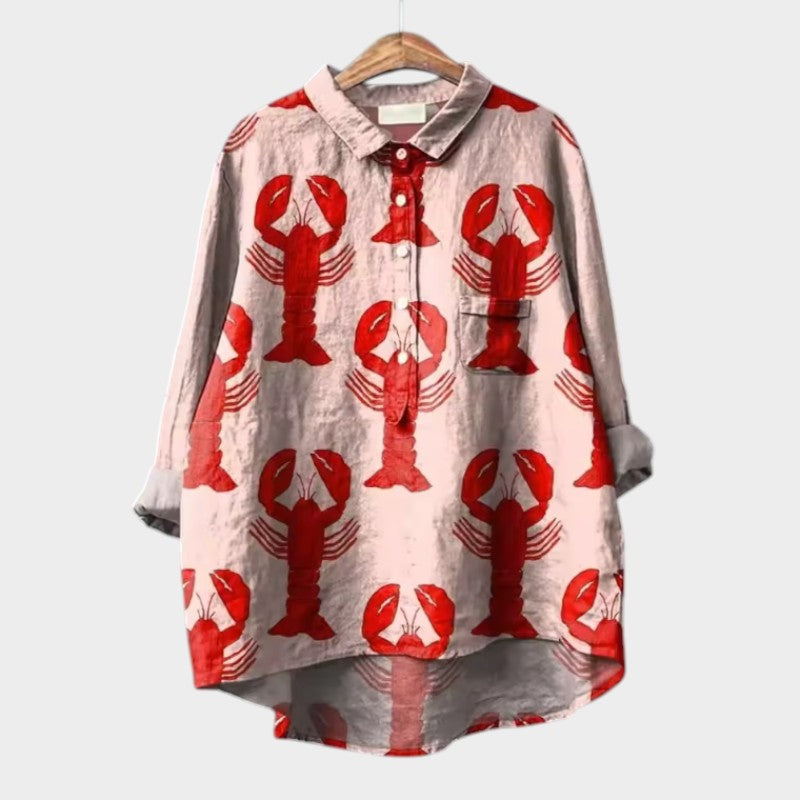VIOLETTA | Blouse Florale Oversize avec Confort Absolu pour les Journées ensoleillées