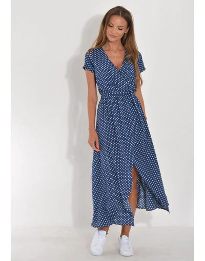 SUZANNE - ROBE ÉLÉGANTE À COL EN V