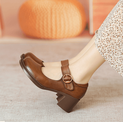 Agnes Cuir Mary Janes
