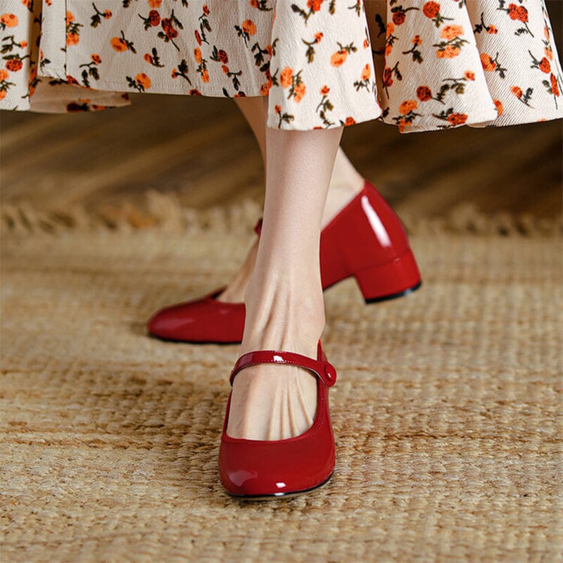 Mary Jane en cuir