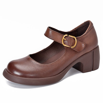 Agnes Cuir Mary Janes