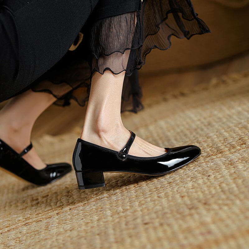 Mary Jane en cuir