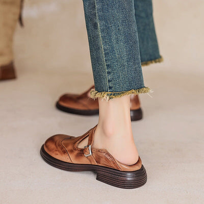 Mary Janes en Cuir Avancées
