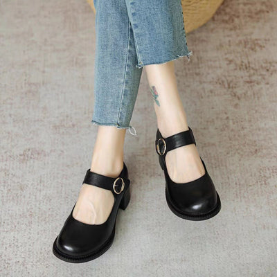Agnes Cuir Mary Janes