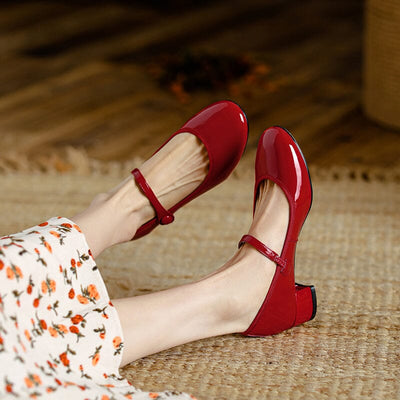 Mary Jane en cuir