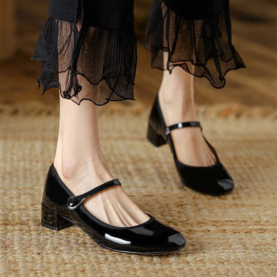 Mary Jane en cuir