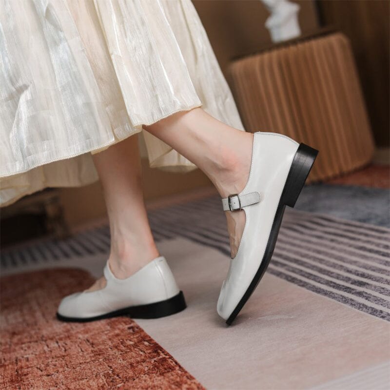 Martha Cuir Mary Janes