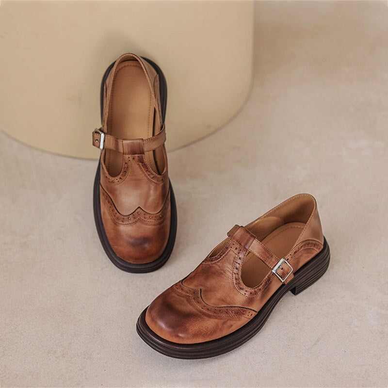 Mary Janes en Cuir Avancées