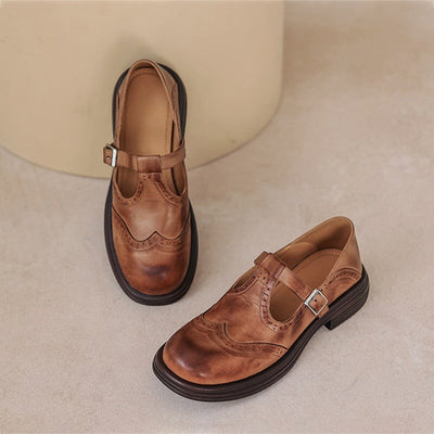 Mary Janes en Cuir Avancées