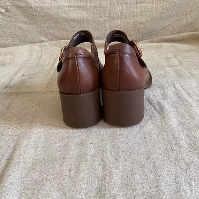 Agnes Cuir Mary Janes