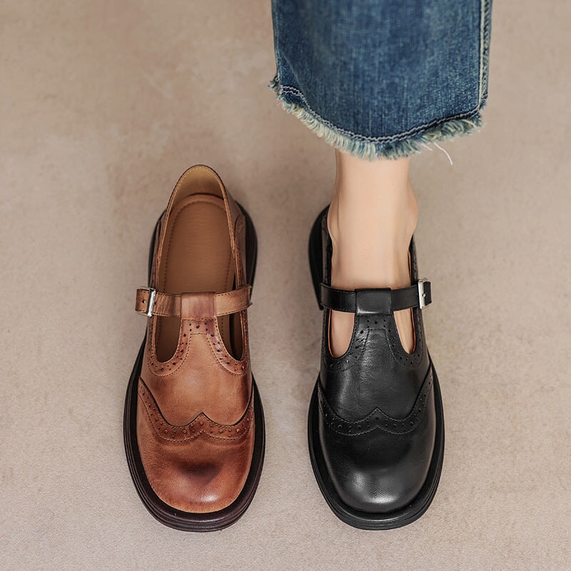 Mary Janes en Cuir Avancées