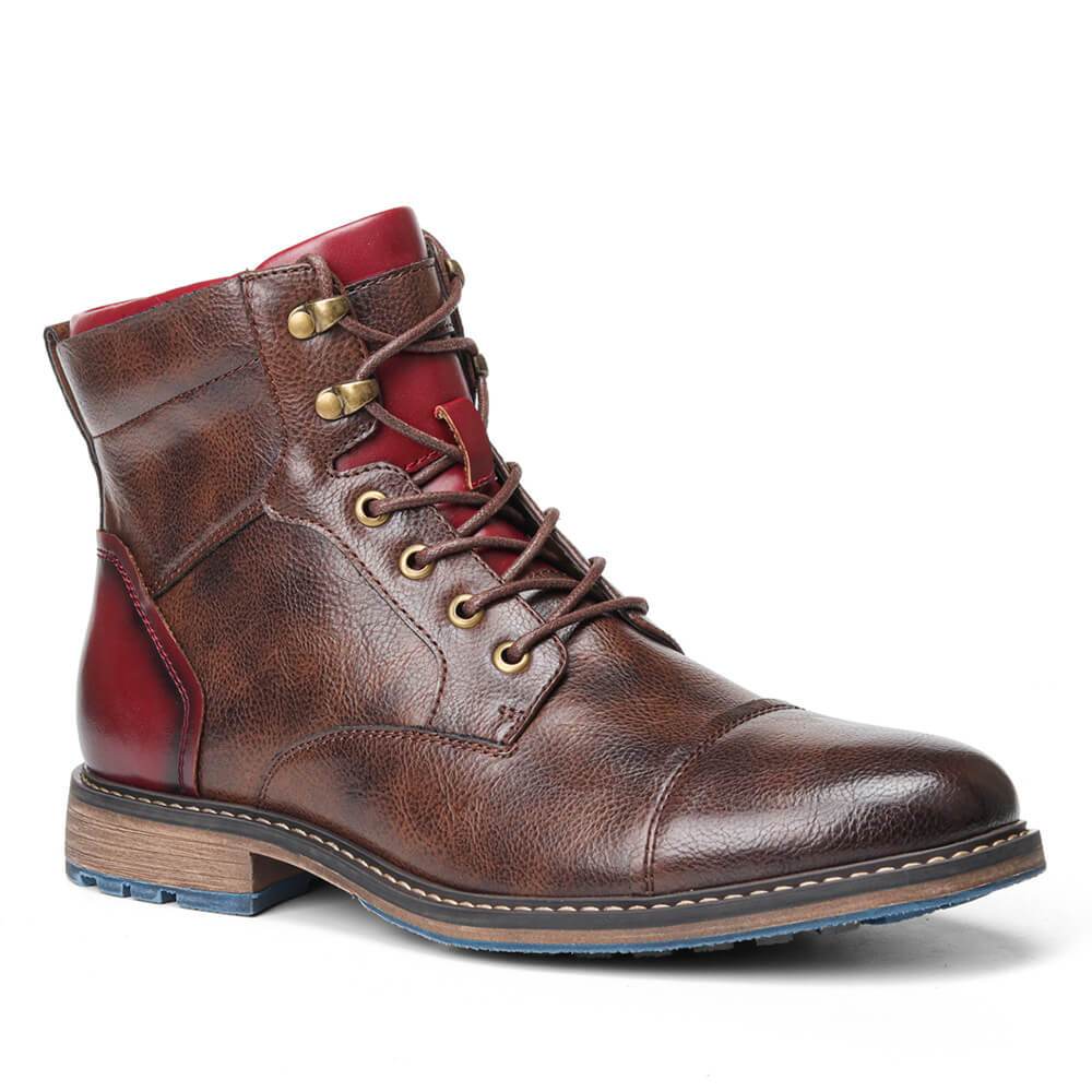 Lukas - Bottes oxford classiques en cuir vegan pour homme