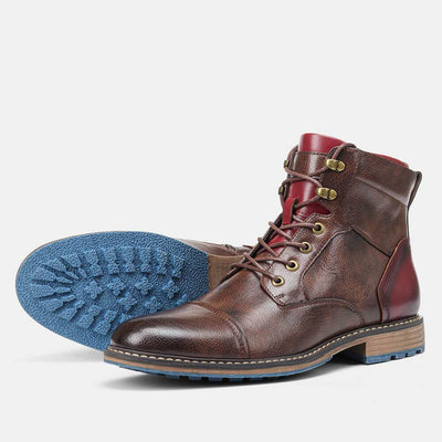 Lukas - Bottes oxford classiques en cuir vegan pour homme