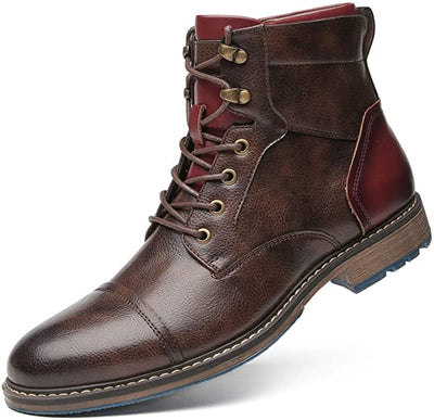Lukas - Bottes oxford classiques en cuir vegan pour homme